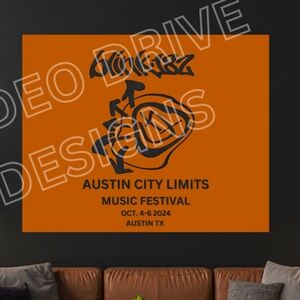 Blink 182 Concert Poster 20x16 Austin City Limits 2024 Oct 4-6th